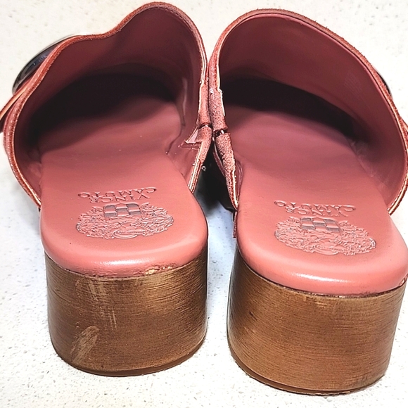 Vince Camuto Pink Suede Women's Mules Size 8 1/2 - Picture 3 of 12